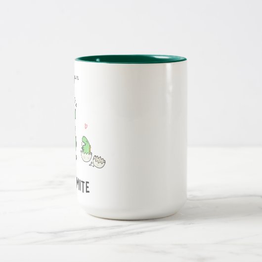 Pap, je bent Dino-mite T-Rex Tweekleurige Koffiemok (Center)