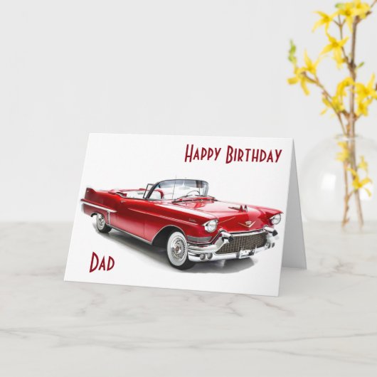 ** PAP** JE BENT EEN "KLASSIEKE" HAPPY BIRTHDAY Ka Kaart (Gele Bloem)