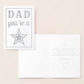 Pap, je bent een ster! Vaderdag Folie Kaarten (Display)