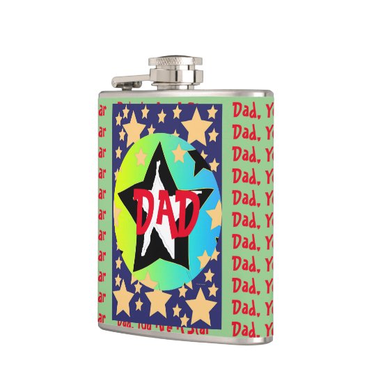 Pap, je bent een stervinylomhulling heupfles (Links)