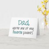 Pap Je bent een van mijn favoriete ouders Vaderdag Kaart (Gele Bloem)