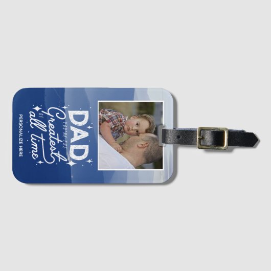 Pap Je bent het grootste Bagagelabel. Bagagelabel (Voorkant (horizontaal))