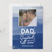 Pap Je bent het grootste platte Wenskaart Kaart (Voorkant)