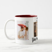 Pap, je bent mijn held tweekleurige koffiemok (Links)