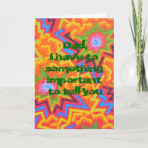 Pap, je bent nog steeds de vader, dag+kaart kaart