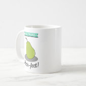 Pap, je bent Pear-fect! Funny Pear Vaderdag Koffiemok (Voorkant links)