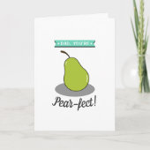 Pap, je bent peerfachtig. Whimsy Pear Vaderdag Kaart (Voorkant)