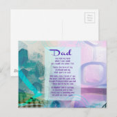 Pap, je hebt naast me gezand - sympathie briefkaart (Voorkant / Achterkant)