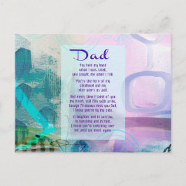 Pap, je hebt naast me gezand - sympathie briefkaart