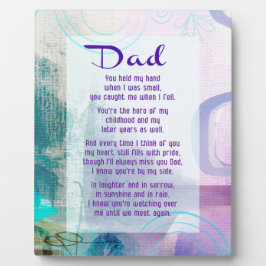 Pap, je hebt naast me gezand - sympathie fotoplaat