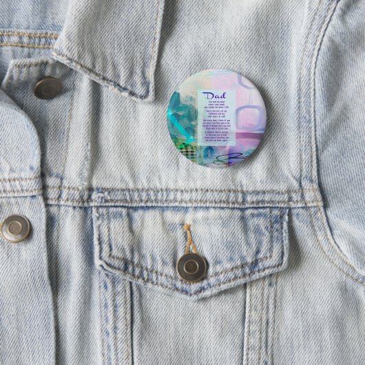 Pap, je hebt naast me gezand - sympathie ronde button 5,7 cm (In situ)