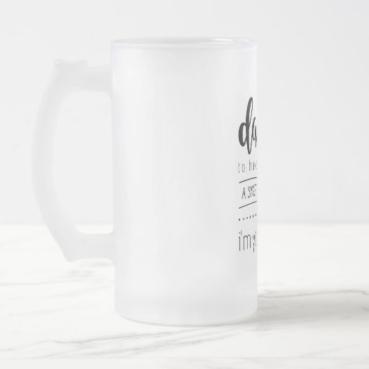 pap je hebt zoveel geluk dat je een cadeautje hebt matglas bierpul (Links)