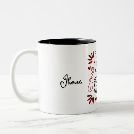 Pap Je liefde is voor altijd Inspiratie Quote Mok (Links)