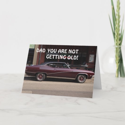 ** PAP** JE WORDT EEN KLASSIEKE VERJAARDAG KAART (Voorkant)