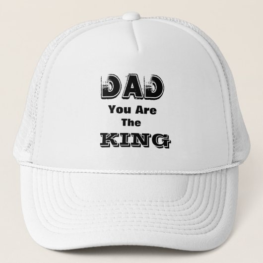 Pap, jij bent de Koning Trucker Hat Trucker Pet (Voorkant)