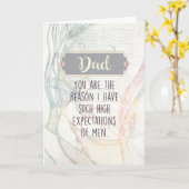 Pap, jij bent de reden waarom ik hoge verwachtinge kaart (Gele Bloem)