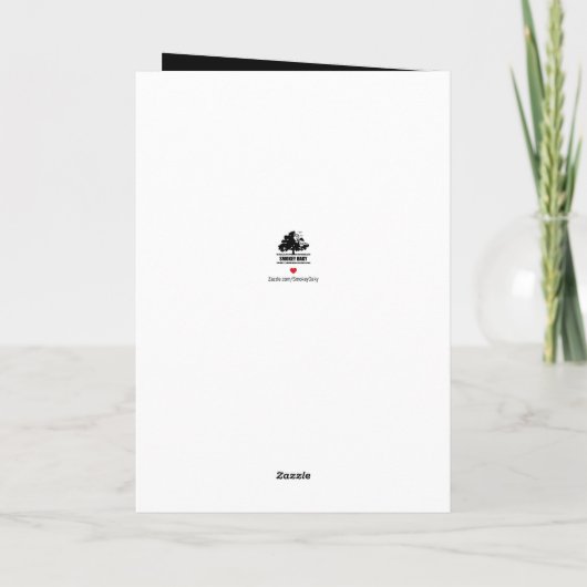 Pap... jij bent gek.Vaderdag Kaart (Achterkant)