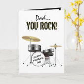 Pap... jij bent gek.Vaderdag Kaart (Gele Bloem)