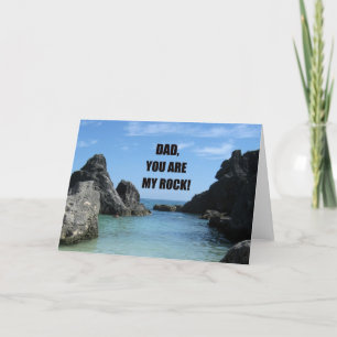 Pap, jij bent mijn rots. kaart