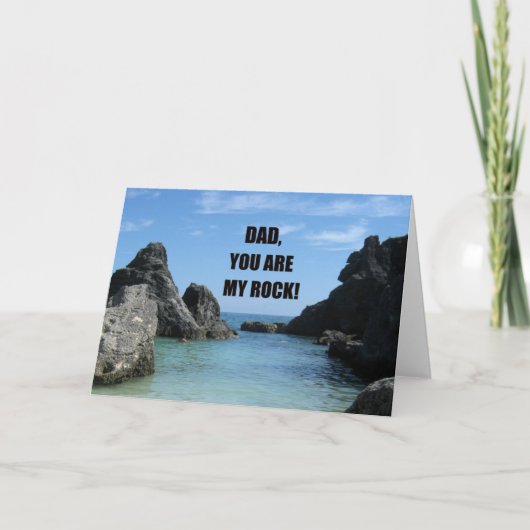Pap, jij bent mijn rots! kaart (Voorkant)