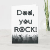 Pap, jij rock! Vaderdag kaart (Voorkant)