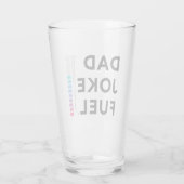 Pap Joke Fuel Funny Fathers Dag Glas (Achterkant)