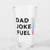Pap Joke Fuel Funny Fathers Dag Glas (Voorkant)