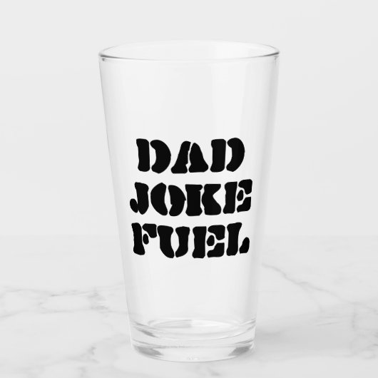 Pap Joke Fuel - Grappige Vaderdag Glas (Voorkant)
