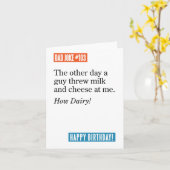 Pap Joke Guy Threw Milk & Cheese, How Dairy Kaart (Gele Bloem)