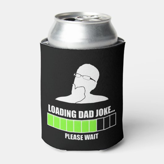 Pap Joke laden Wacht alsjeblieft Blikjeskoeler (Blikje Voorkant)