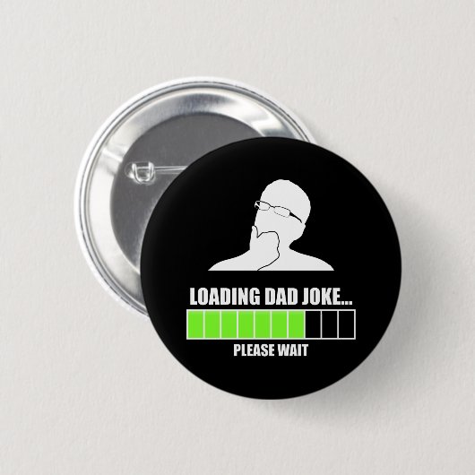 Pap Joke laden Wacht alsjeblieft Ronde Button 5,7 Cm (Voorkant /achterkant)