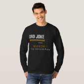 Pap Joke Loading Warning May Bevat Puns Funny Da T-shirt (Voorkant volledig)