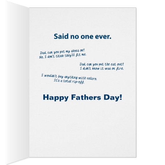 Pap Jokes Birthday of Fathers Day Card (Binnen (Rechts))