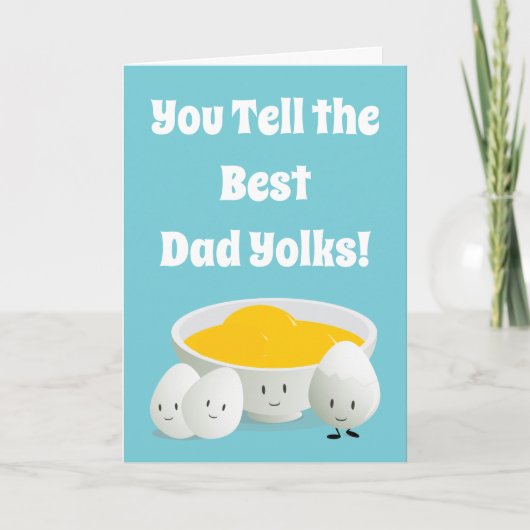 Pap Jokes Food Pun Father's Day Kaart (Voorkant)