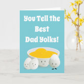 Pap Jokes Food Pun Father's Day Kaart (Gele Bloem)