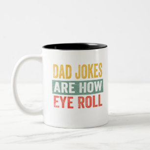 Pap Jokes is hoe je rolt Tweekleurige Koffiemok