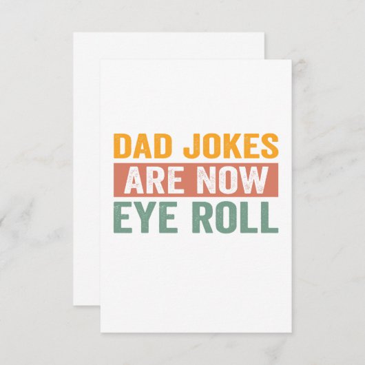 Pap Jokes is nu een schimmelaar voor de vader Bedankkaart (Voorkant / Achterkant)