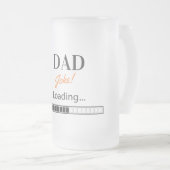 Pap Joks Loading Frosted Glass Beer Mok (Voorkant rechts)