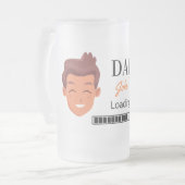 Pap Joks Loading Frosted Glass Beer Mok (Voorkant links)