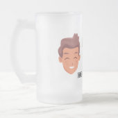 Pap Joks Loading Frosted Glass Beer Mok (Links)