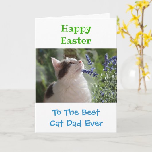 Pap Kat Pap World's Best Ever Pet Foto Kaart (Gele Bloem)