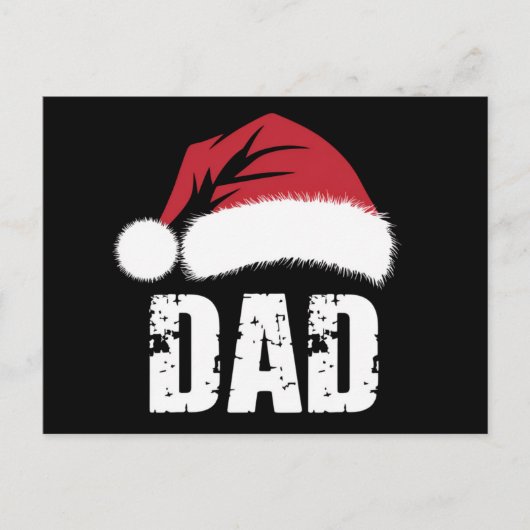 Pap kerstkerstfamilie komt overeen met Pajamas Pap Briefkaart (Voorkant)