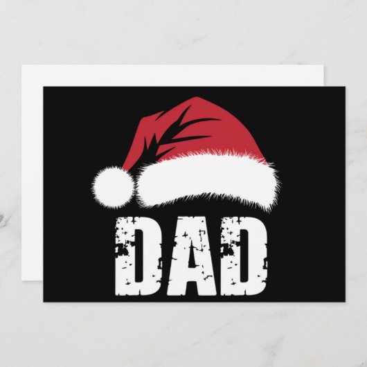 Pap kerstkerstfamilie komt overeen met Pajamas Pap Feestdagenkaart (Voorkant / Achterkant)