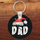 Pap kerstkerstfamilie komt overeen met Pajamas Pap Sleutelhanger (Voorkant)