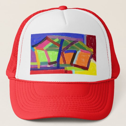 Pap, kids & kinderen abstract truckerhoed trucker pet (Voorkant)