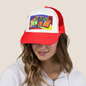 Pap, kids & kinderen abstract truckerhoed trucker pet (In situ)