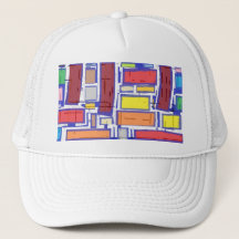 Pap, kids & kinderen abstracte truckerhoed   