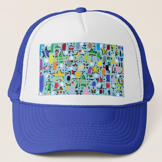 Pap, kids & kinderen abstracte truckerhoed trucker pet (Voorkant)