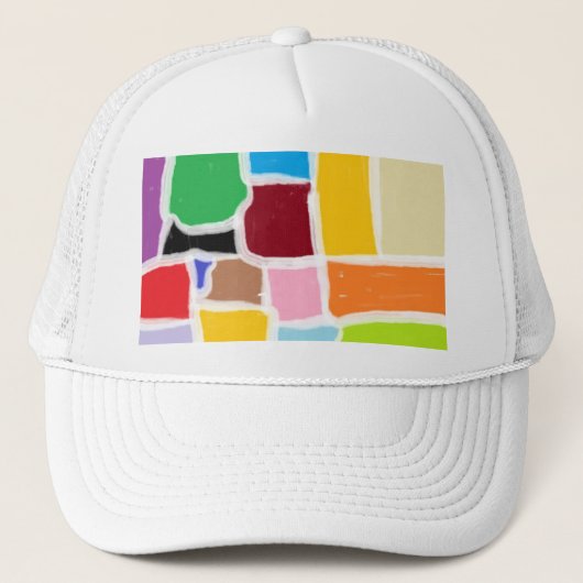 Pap, kids & kinderen abstracte truckerhoed  trucker pet (Voorkant)