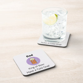 Pap King van Beer heeft een koude. Bier Onderzetter